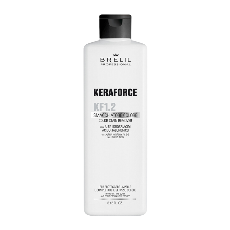 Препарат за премахване на петна от боя Brelil Keraforce KF1.2 Color Stain Remover 250ml