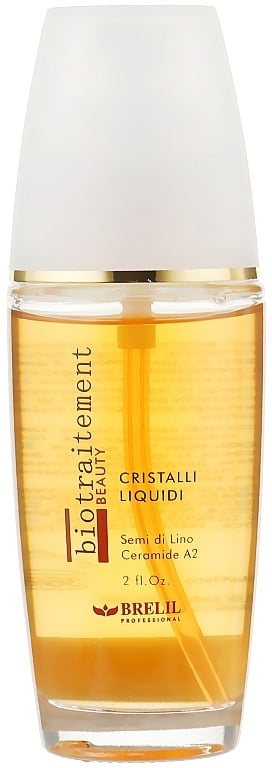 Кристали за блясък с ленено семе и серамиди Brelil Bio Traitement Beauty Hair Gloss Liquid Crystals 60ml — 2