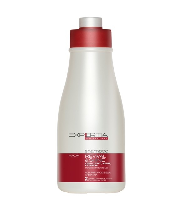 Възстановяващ шампоан за боядисана и изтощена коса с Кератин Expertia Professionel Revival & Shine Shampoo 1500ml