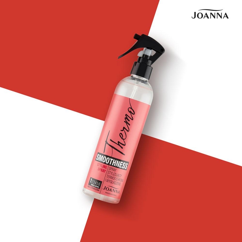 Термозащитен спрей за изглаждане и блясък на косата Joanna Professional Thermo Smoothness Styling Spray 300ml — 2