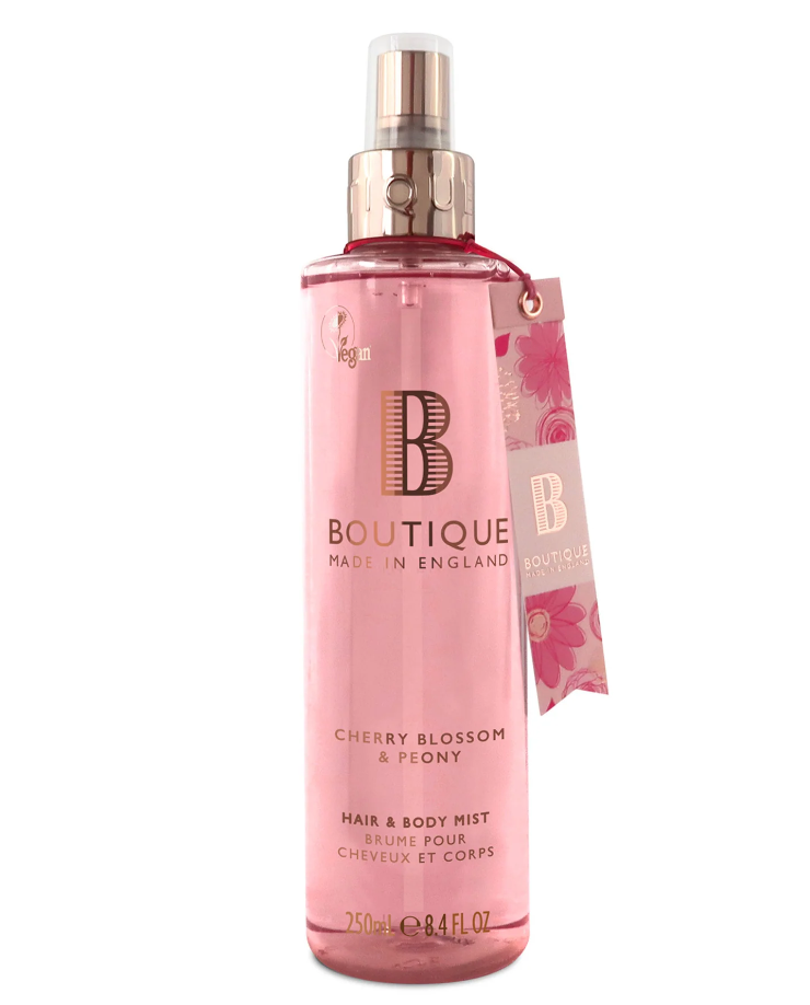 Спрей - мист за коса и тяло Череша и Божур Boutique Cherry Blossom & Peony Hair & Body Mist 250ml