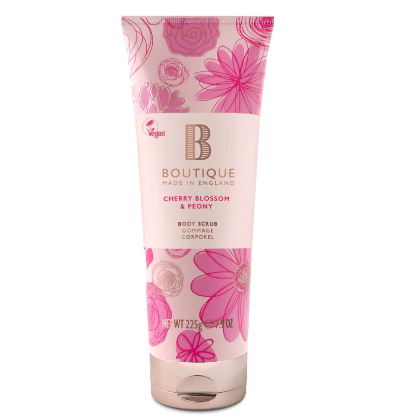 Скраб за тяло Череша и Божур Boutique Cherry Blossom & Peony Body Scrub 225g