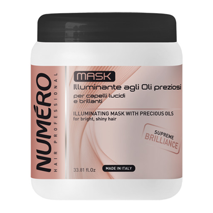 Озаряваща маска за блясък Brelil Numero Illuminating Mask with Precious Oils for bright, shiny Hair — 2