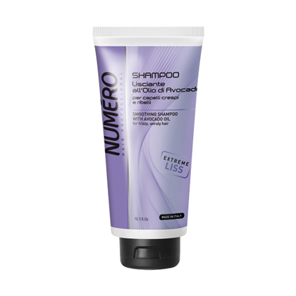 Изглаждащ шампоан за коса с анти-фриз ефект Brelil Numero Smoothing Shampoo with Avocado Oil for frizzy, unruly Hair