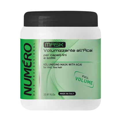 Маска за обем Brelil Numero Volumising Mask with Acai за тънка, фина коса — 2