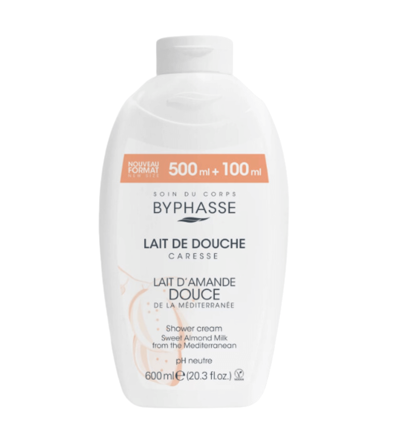 Душ крем за тяло Byphasse Shower Cream Sweet Almond Milk 600ml