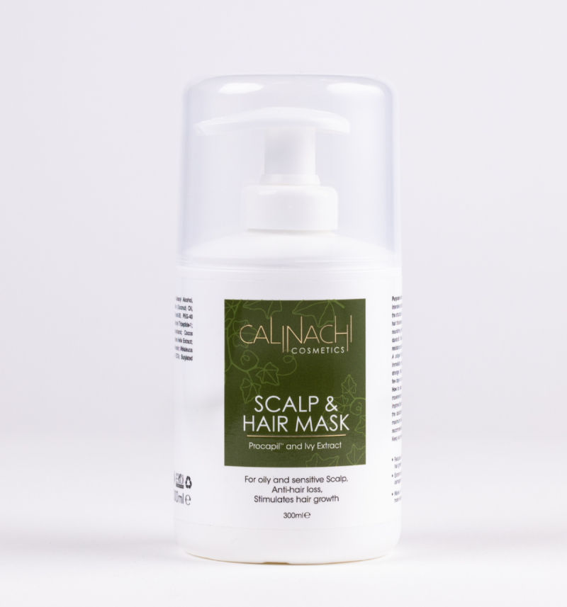 Възстaновяваща Маска за нормална към мазна коса Calinachi Scalp & Hair Mask Extreme For Normal to Оily Hair 300ml — 2