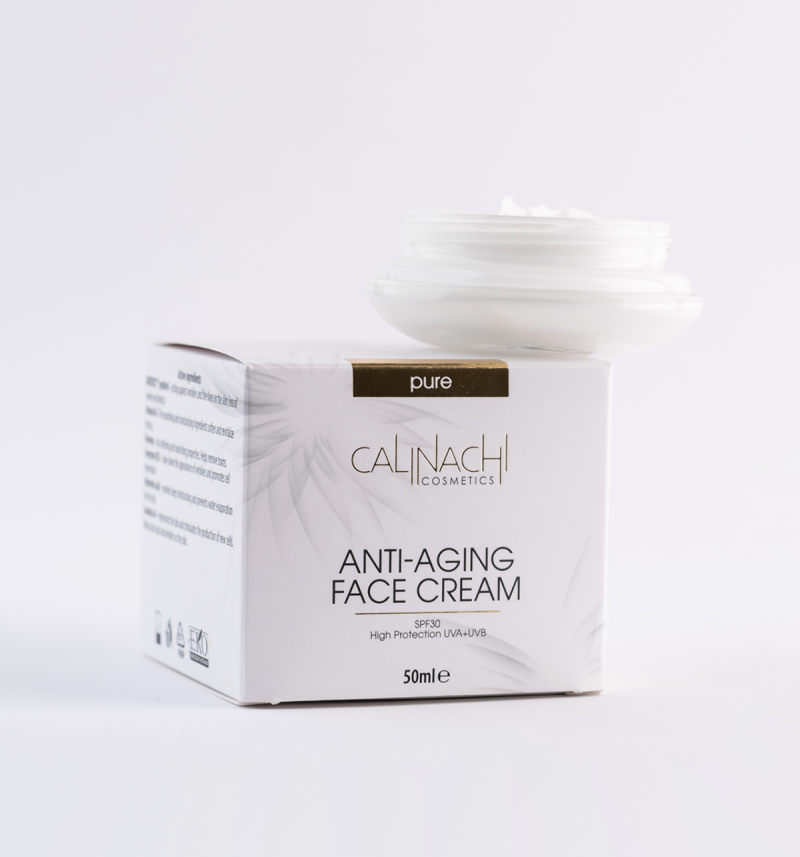 Дневен Анти-ейдж крем за лице, шия и деколте с SPF 30 Calinachi Anti-Aging Face Cream 50ml — 4