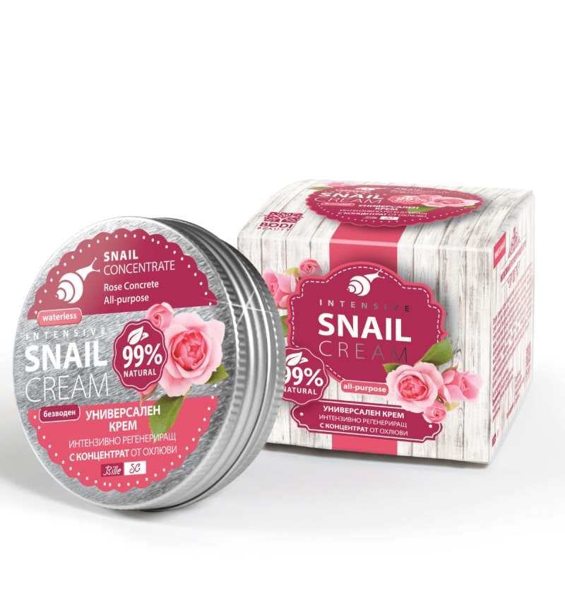 Интензивно регенериращ универсален крем с концентрат от охлюви Bodi Beauty Bille SC Intensive Snail Cream All Purpose 50ml