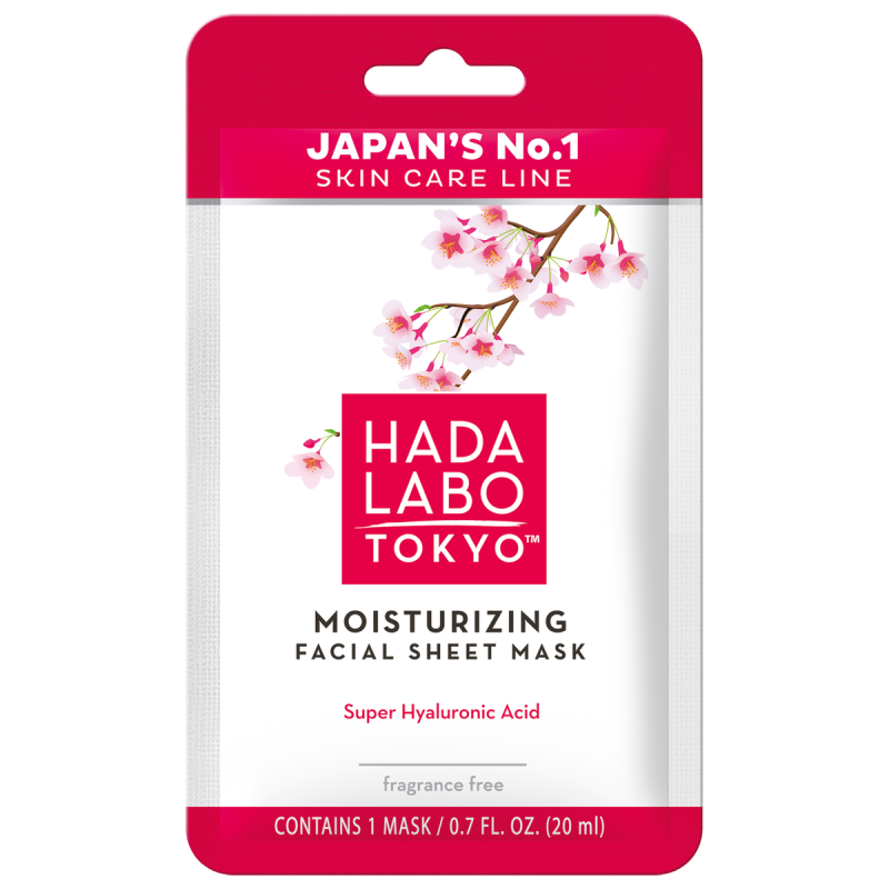 Дълбоко хидратираща текстилна маска за лице с Хиалуронова киселина Hada Labo Moisturizing Facial Sheet Mask