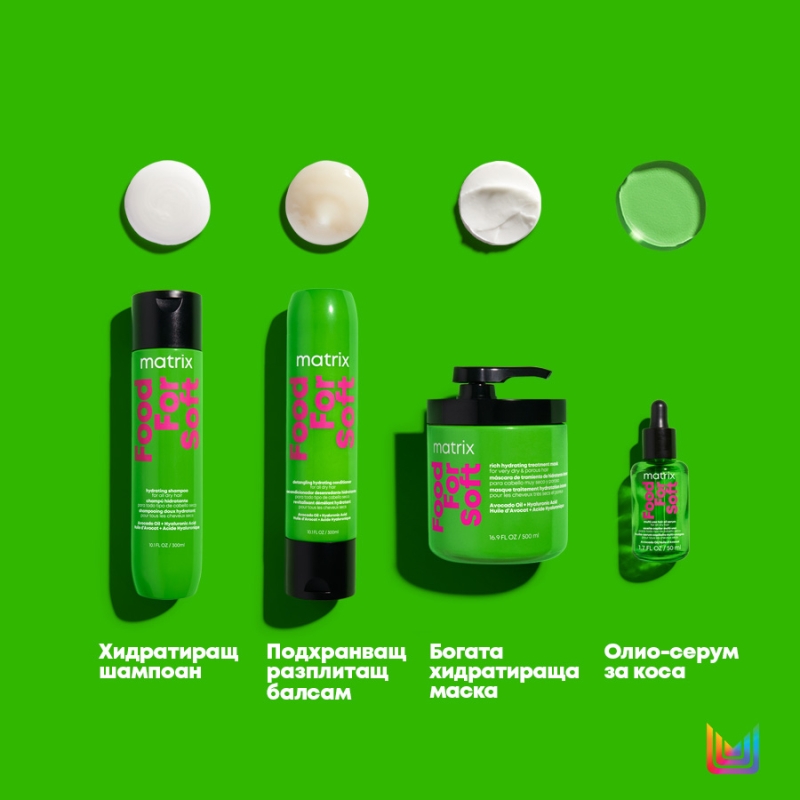 Богата хидратираща маска за много суха коса Matrix Food For Soft Rich Hydrating Treatment Mask 500ml — 4