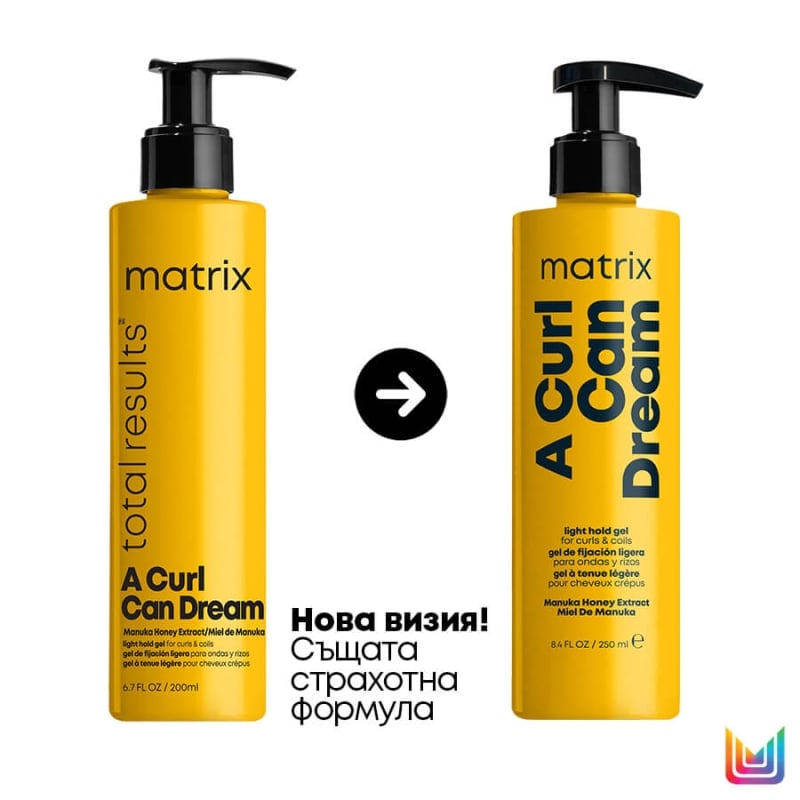 Оформящ гел за къдрава коса Matrix A Curl Can Dream Light Hold Gel 250ml — 2