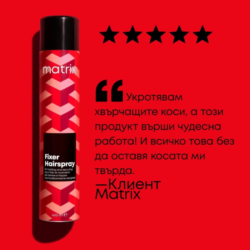 Лак за обем Matrix Style Link Style Fixer Finishing Hairspray 400ml — 2