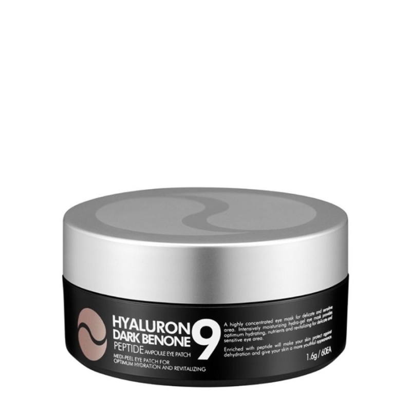 Пачове за очи с 9 пептида и хиалуронова киселина Medi-Peel Hyaluron Dark Benone Peptide 9 Ampoule Eye Patch 1.6g x 60pcs — 4