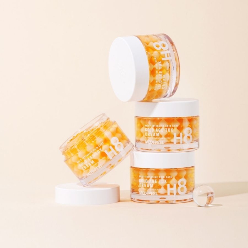 Анти-ейдж капсулиран крем със злато и копринени протеини Medi-Peel Gold Age Tox H8 Cream 50ml — 5
