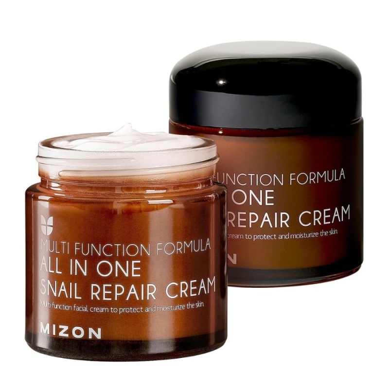 Възстановяващ крем за лице със секрет от охлюв Mizon All in One Snail Repair Cream 75ml — 2