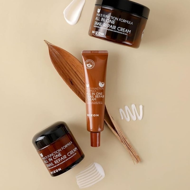 Възстановяващ крем за лице със секрет от охлюв Mizon All in One Snail Repair Cream 75ml — 5