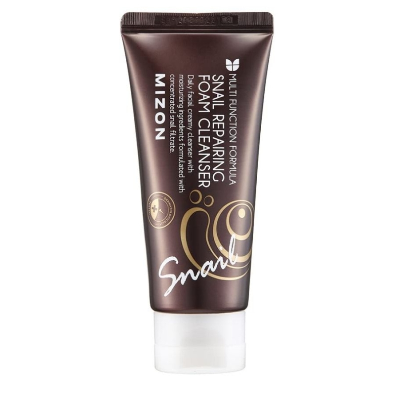 Почистваща пяна със секрет от охлюв Mizon Snail Repairing Foam Cleanser 60ml