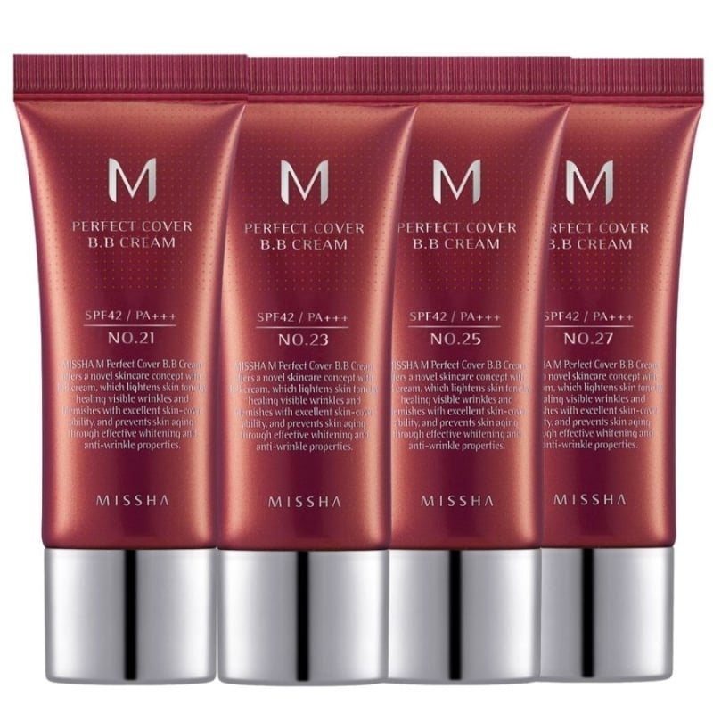 BB крем с перфектно покритие Missha M Perfect Cover BB Cream 20ml (РАЗЛИЧНИ НЮАНСИ)