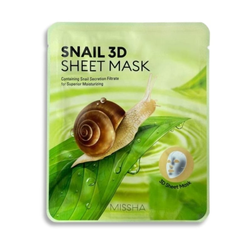 Хидратираща маска със секрет от Охлюв Missha Snail 3D Sheet Mask