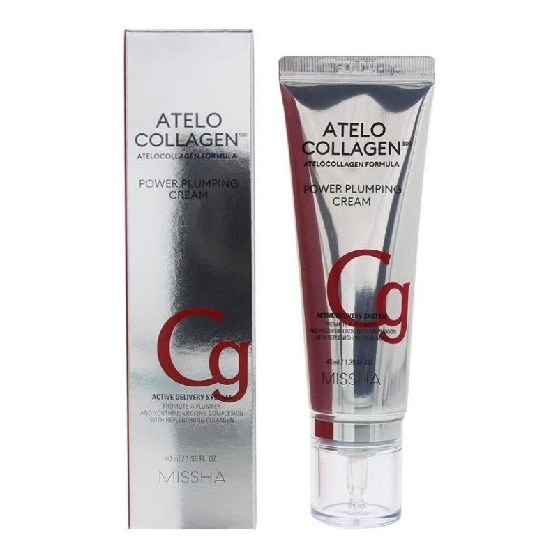Уплътняващ крем за лице с Колаген Missha Atelocollagen 500 Power Plumping Cream 40ml — 3