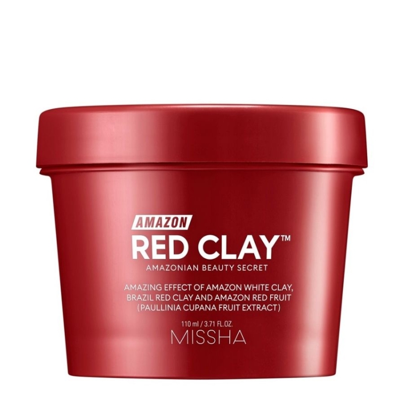 Почистваща маска за мазна кожа с разширени пори Missha Amazon Red Clay Pore Mask 110ml