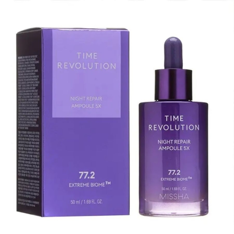 Серум за лице с анти-ейдж ефект Missha Time Revolution Night Repair Ampoule 5X 50ml — 3