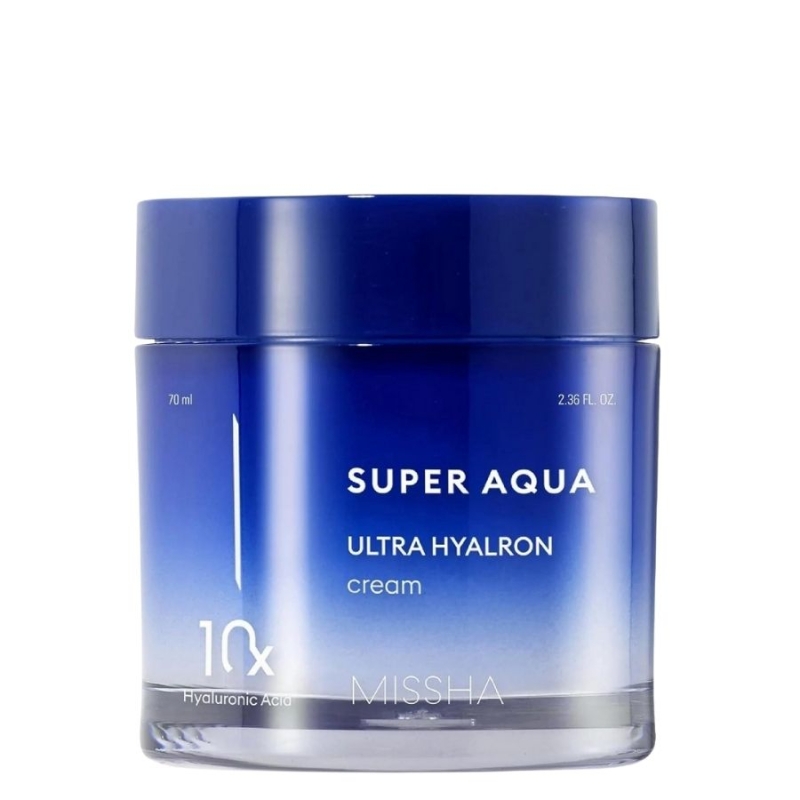 Хидратиращ крем с 10 вида хиалуронова киселина Missha Super Aqua Ultra Hyaluron Cream 70ml