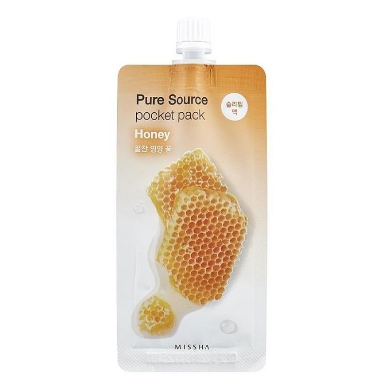 Нощна подхранваща маска за лице с Мед Missha Pure Source Pocket Pack Honey 10ml