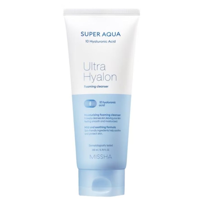 Почистваща пяна Missha Super Aqua Ultra Hyalron Cleansing Foam 200ml