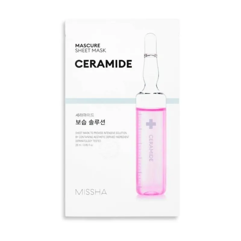 Текстилна маска със серамиди Missha Mascure Calming Solution Sheet Mask Ceramides