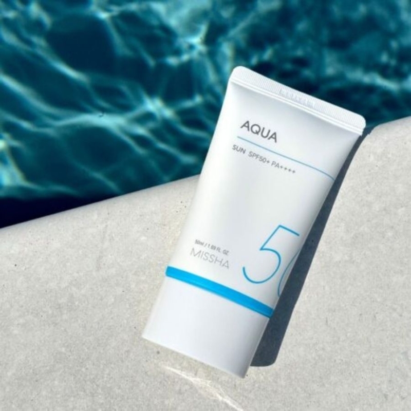 Слънцезащитен крем Missha All Around Safe Block Aqua Sun SPF50+ PA++++ 50ml — 5