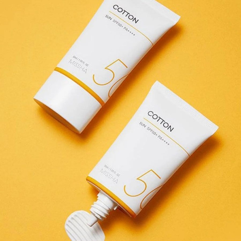 Слънцезащитен крем Missha All Around Safe Block Cotton Sun SPF50+/PA++++ 50ml — 4