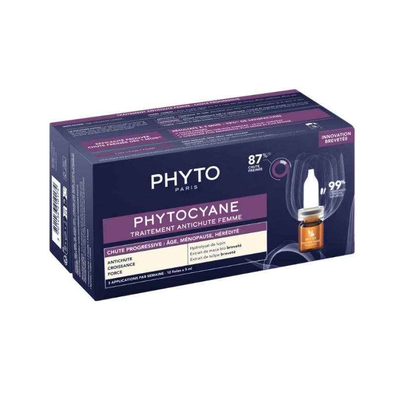 Ампули против прогресивен косопад PHYTO Phytocyane Progressive Hair Loss Treatment for Women 12X5ml — 4