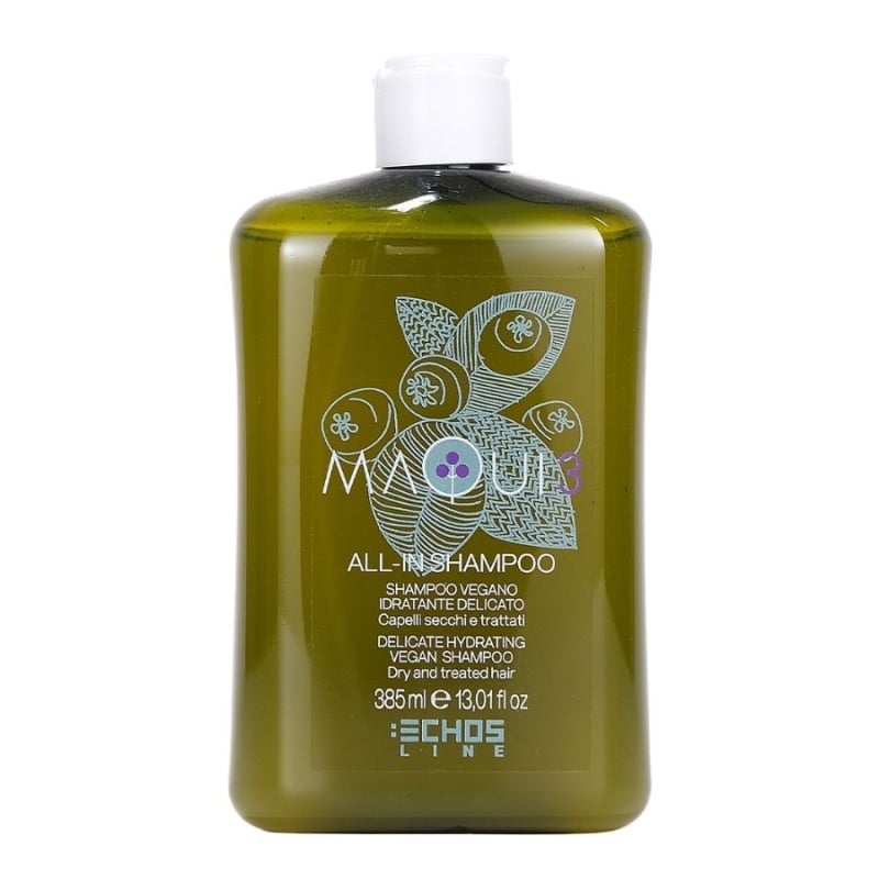 Деликатен хидратиращ веган шампоан за суха коса Echosline MAQUI3 All-In Delicate Hydrating Shampoo