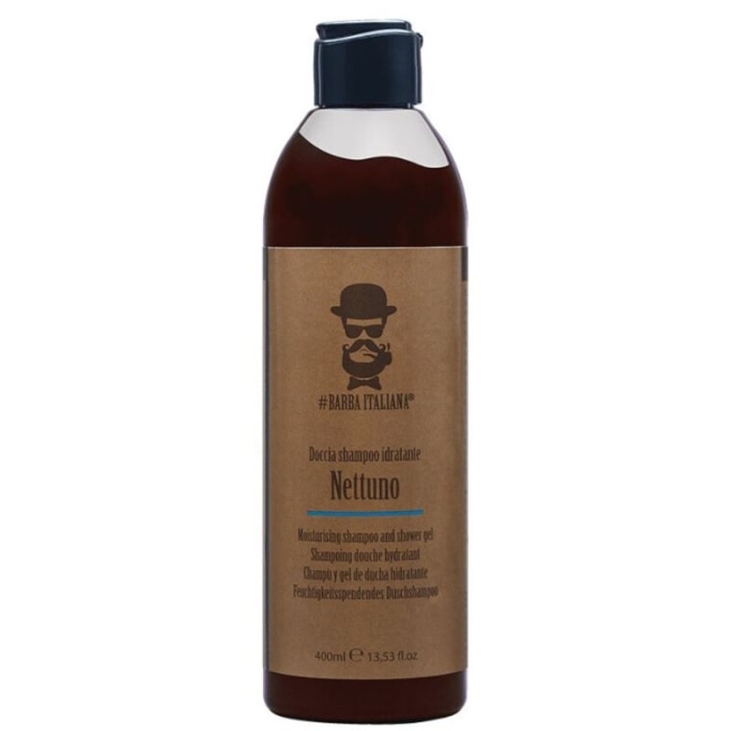 Хидратиращ шампоан и душ гел 2 в 1 за мъже Barba Italiana Nettuno Shampoo & Shower Gel 400ml