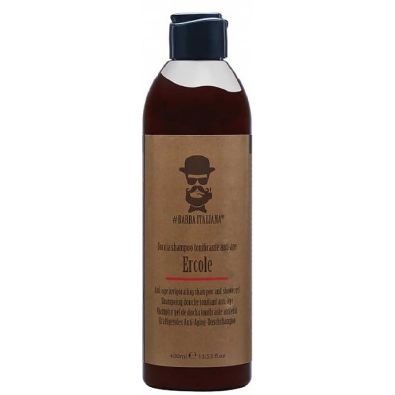 Тонизиращ шампоан и душ гел 2 в 1 за мъже Barba Italiana Ercole Shampoo & Shower Gel 400ml