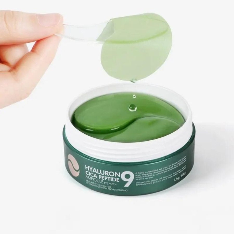Успокояващи хидрогелни пачове с пептиди Medi-Peel Hyaluron Cica Peptide 9 Ampoule Eye Patch 1.6g x 60pcs — 3