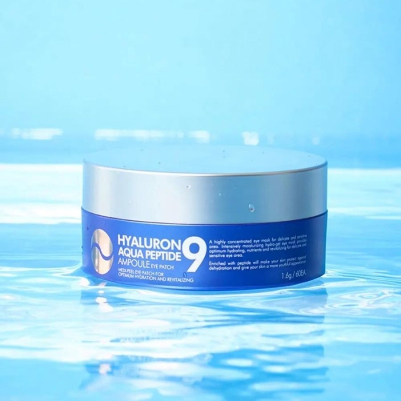 Хидратиращи хидрогелни пачове Medi-Peel Hyaluron Aqua Peptide 9 Ampoule Eye Patchес 1.6g x 60pcs — 2