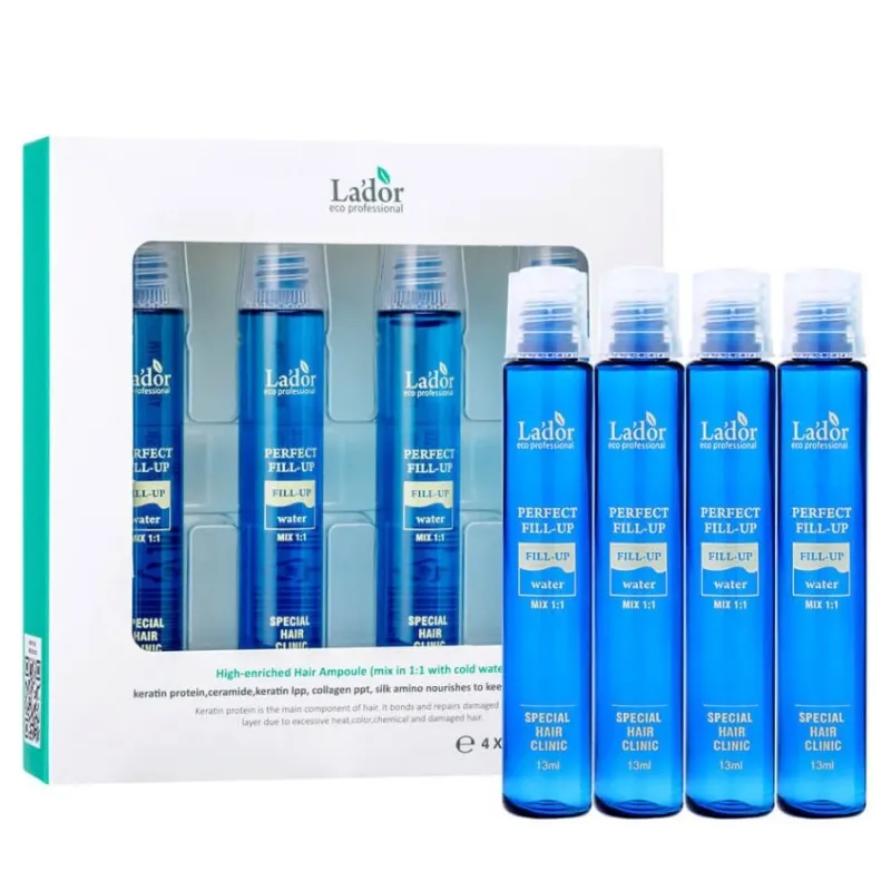 Възстановяващ филър с кератин, серамиди и колаген Lador Perfect Hair Fill-up 4x13ml — 2