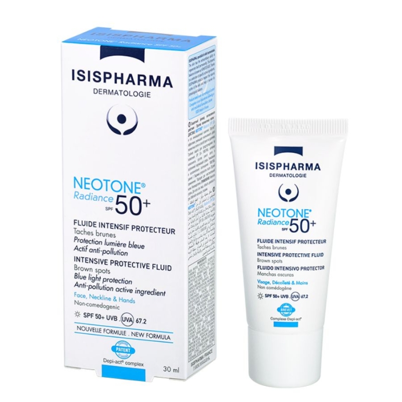 Дневен крем за изсветляване на тъмни петна Isis Pharma Neotone Radiance Intensive Protective Fluid SPF 50+ 30ml