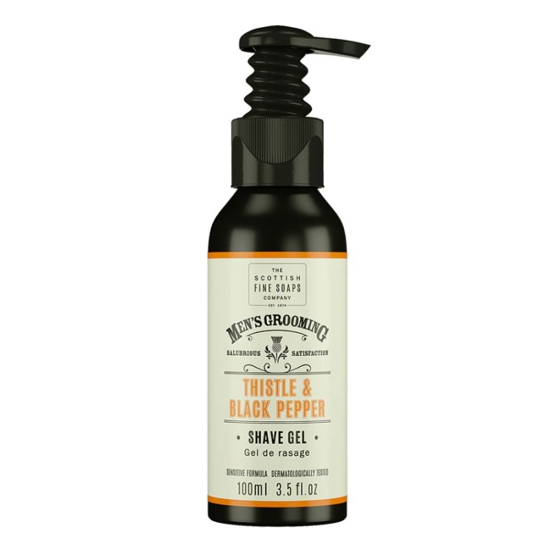 Гел за бръснене с Трън и Пипер Scottish Fine Soaps Men's Grooming Thistle & Black Pepper Shave Gel 100ml