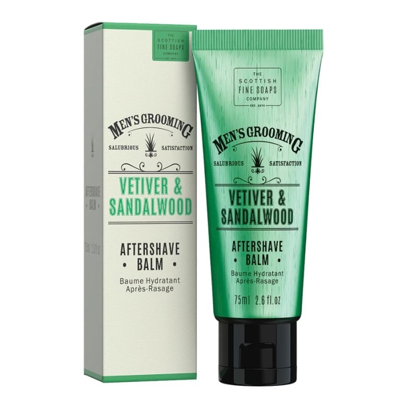 Афтършейв балсам Ветивер и Сандалово дърво Scottish Fine Soaps Men's Grooming Vetiver & Sandalwood Aftershave Balm 75ml
