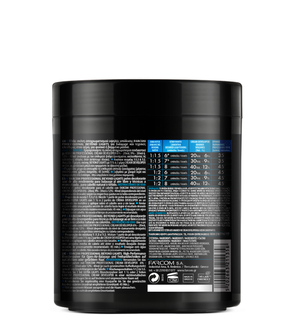 Обезцветяваща супра за коса Farcom Professional Bleaching Powder Beyond Lights 500g — 2