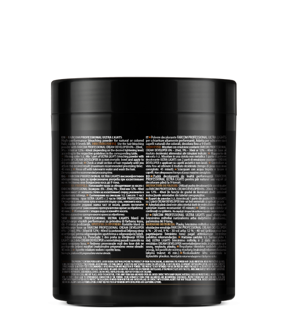 Обезцветяваща супра за коса Farcom Professional Bleaching Powder Ultra Lights 500g — 2