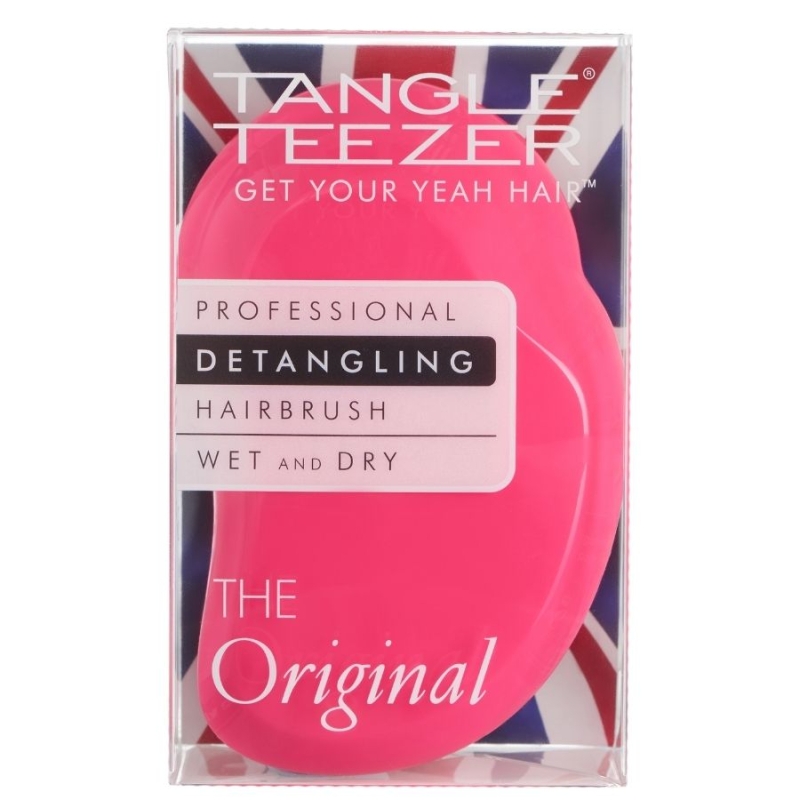Професионална четка за разплитане на суха и мокра коса - розова Tangle Teezer The Original Professional Detangling Hairbrush Wet & Dry Pink — 3