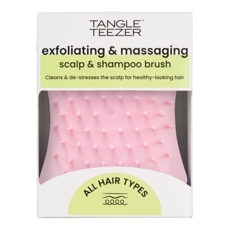 Четка за ексфолиране и масажиране на скалпа - розова Tangle Teezer The Power's in the Teeth! The Scalp Exfoliator & Massager Scalp Brush Pretty Pink — 5