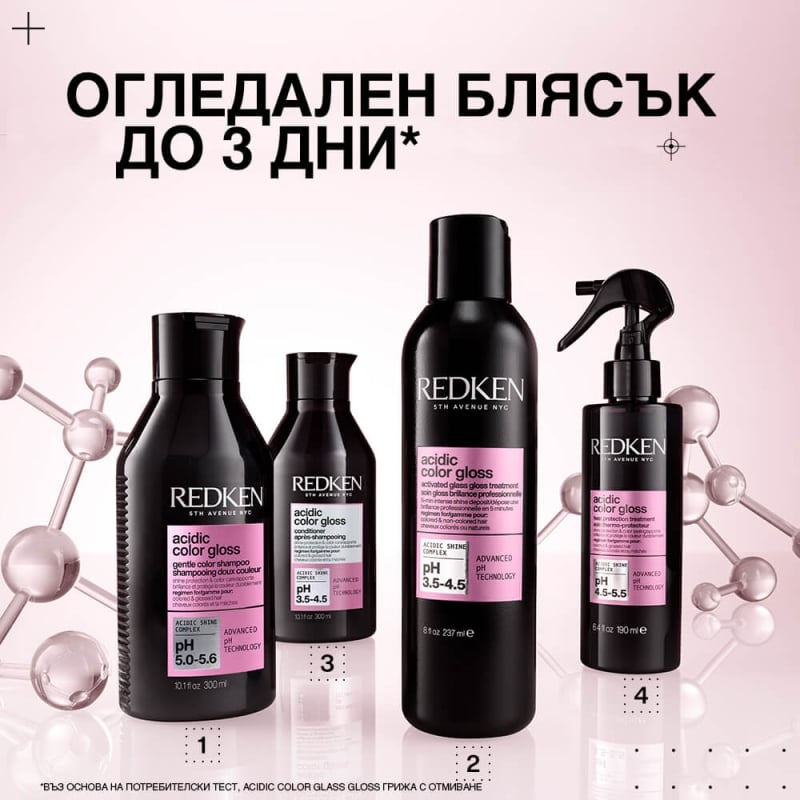 Шампоан за блясък и защита на цвета Redken Acidic Color Gloss Shampoo 300ml — 2