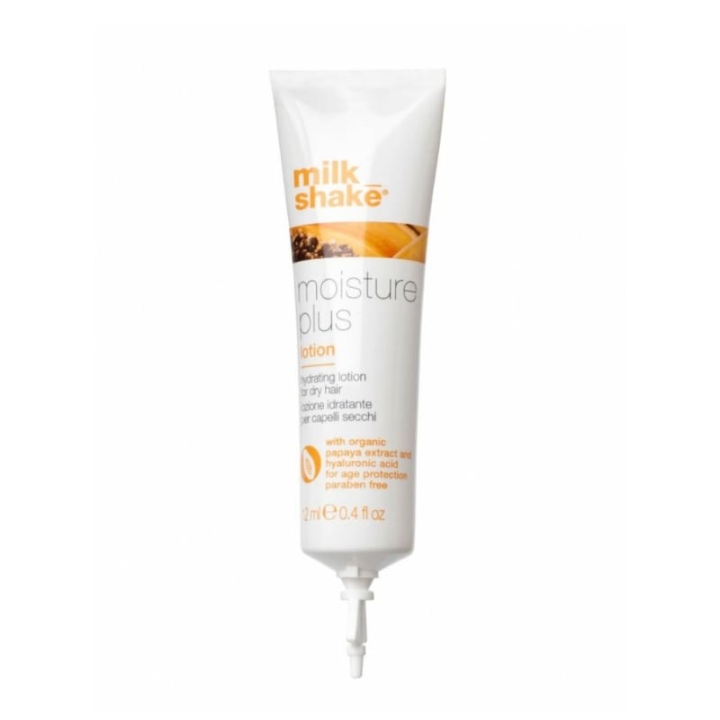 Хидратиращ концентрат за суха коса с хиалуронова киселина Milkshake Moisture Plus Hydration Lotion 12ml