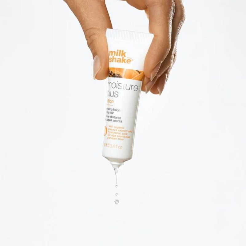 Хидратиращ концентрат за суха коса с хиалуронова киселина Milkshake Moisture Plus Hydration Lotion 12ml — 2